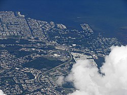 Aerial view of Hudson and Hudson Beach, Florida