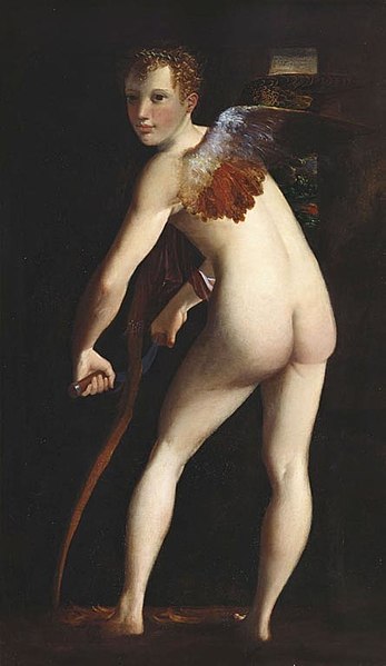 File:After Parmigianino (Parma 1503-Casalmaggiore 1540) - Cupid Shaves his Bow - RCIN 402632 - Royal Collection.jpg
