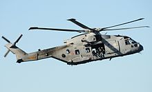 An AW101 over the aircraft carrier Cavour Agusta-Westland EH-101-410 Merlin, Italy - Navy JP7306257.jpg