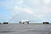 An airplane of the national carrier, Air Seychelles, on Seychelles International Airport