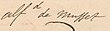 firma de Alfred de Musset