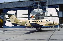 Algerian Air Force B200 in 1983 Algerian Air Force Beech 200 Super King Air Gilliand-1.jpg