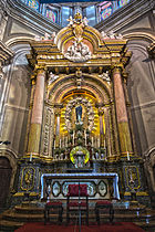 Altar de la ilesia de Nuesa Señora de Sameiro.