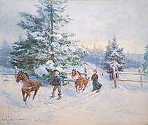 Skijoring, 1902