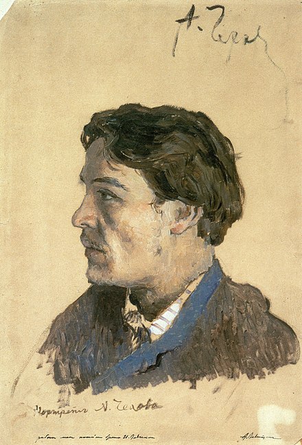 Portrait of Anton Chekhov by Isaac Levitan (1886)