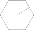 Apothem of hexagon.svg
