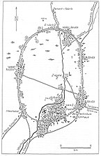 Croquis de l’emplacement du camp de travail de Vorkoutlag vers 1950