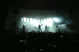 Architects performing in Bogotá, Colombia at the Teatro Metro Bogota on 27 April 2012
