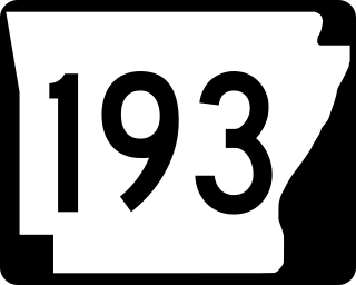 <span class="mw-page-title-main">Arkansas Highway 193</span> State highway in Arkansas, United States