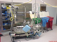 Assembled CPB circuit ready to use Assembled Cardio Pulmonary Bypass circuit ready to use.JPG