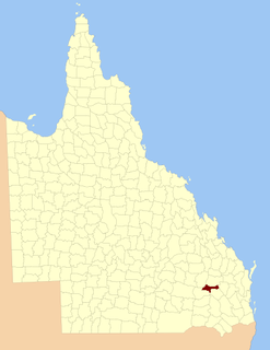 County of Auburn Cadastral in Queensland, Australia