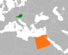 نقشهٔ موقعیت اتریش و مصر.