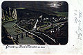 Bad Münster by night, 1901 picture postcard.