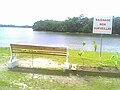 au bord du fleuve, la baignade est dangereuse