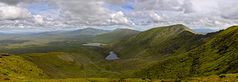 Mountains and lakes of Ballycroy National Park from the Nephin Beg Range