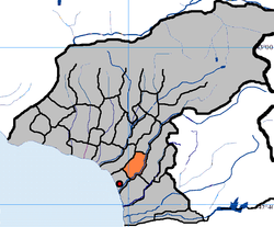 Vị trí của Baslakhuba trong Abkhazia