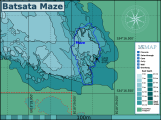 Detail map of Batsata Maze