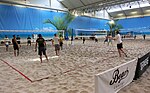 Beach Volleyball Center med 16 inomhusbanor.