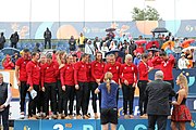 Deutsch: Beachhandball Europameisterschaften 2019 (Beach handball Euro); Tag 6: 7. Juli 2019 – Siegerehrungen English: Beach handball Euro; Day 6: 7 July 2019 – Medal ceremony