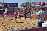 Deutsch: Beachhandball bei den Olympischen Jugendspielen 2018 in Buenos Aires; Tag 7, 13. Oktober 2018; Jungen, Halbfinale – Spanien-Kroatien 2:1 English: Beach handball at the 2018 Summer Youth Olympics in Buenos Aires at 13 October 2018 – Boys Semifinal – Spain-Croatia 2:1 Español: Handball de playa en los Juegos Olimpicos de la Juventud Buenos Aires 2018 en 13 de octubre de 2018 – Semifinales de chicos - España-Croacia 2:1