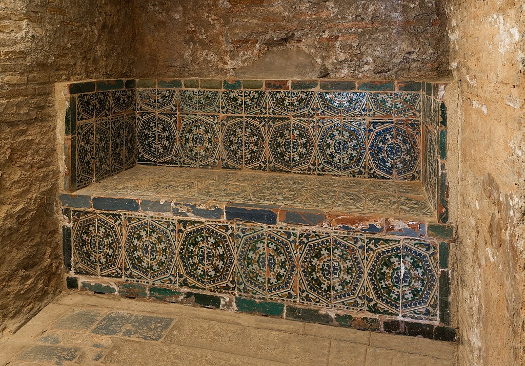 Bench hammam, Alhambra, Granada, Spain.jpg