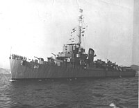 Brazilian frigate Bracuí (Be-3) underway, circa in the 1940s.jpg