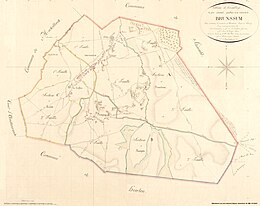 Verzamelplan van de kadastrale indeling van de gemeente Brunssum in 1823
