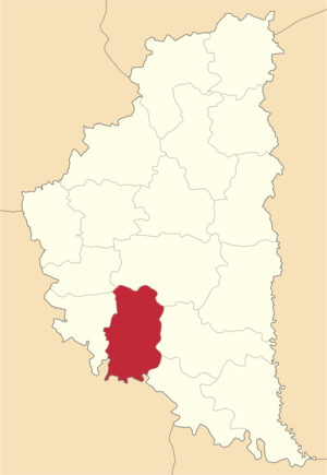 Бучачский район на карте