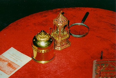 Relics of the Buddha from the ruins of the Kanishka stupa at Peshawar – now in Mandalay, Myanmar