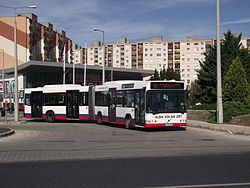 A 22-es busz a Jancsár utcánál