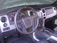 SVT Raptor interior CES 2012 - Ford Raptor F150 truck interior (6937825497).jpg