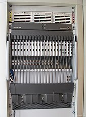 A cable modem termination system (CMTS) CMTS Arris Cadant C4 CityPlay Amiens.jpg