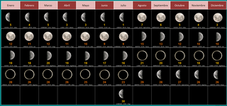 Lunar calendar type of calendar