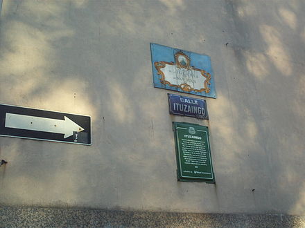 Street sign in the old town