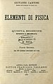 Elementi di fisica, 1885