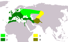 Aire de répartition du Chardonneret élégant