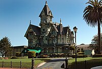 The Carson Mansion, Eureka, California in a style called Queen Anne Revival architecture.