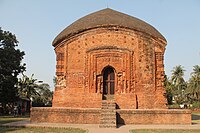 Chala-style (Charchala) temple at Palpara in Nadia district.
