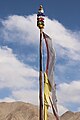 Chemrey Gompa - Flag on rooftop / Ladakh, India