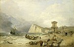 Thumbnail for File:Clarkson Frederick Stanfield (1793-1867) - Shakespeare Cliff, Dover, 1849 - BHC1212 - Royal Museums Greenwich.jpg