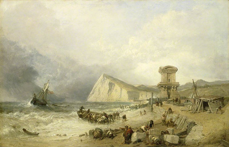 File:Clarkson Frederick Stanfield (1793-1867) - Shakespeare Cliff, Dover, 1849 - BHC1212 - Royal Museums Greenwich.jpg