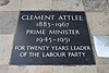 Clement Attlee floor stone, Westminster Abbey.jpg