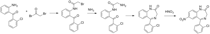 Clonazepam synthesis.png