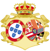 Coat of Arms of Mariana Victoria of Spain, Queen of Portugal (Arms of Alliance Variant).svg