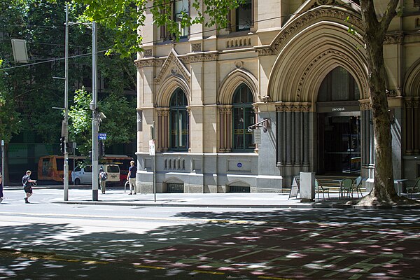 South-west corner of the intersection of Collins and Queen Street, Melbourne