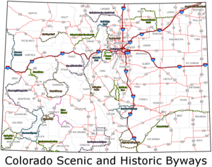 Map of the Colorado Scenic and Historic Byways