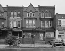 Das Wohnhaus von John Coltrane in der North Thirty-Third Street von Philadelphia.