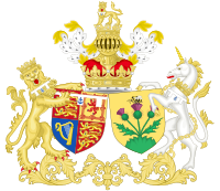 Combined Coat of Arms of Andrew and Sarah, the Duke and Duchess of York.svg