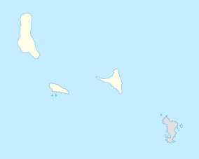 Map showing the location of Baie de Bouéni