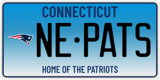 File:Connecticut New England Patriots license plate.svg